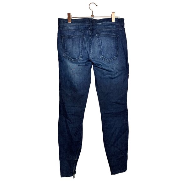 Current/Elliott The Silverlake Zip in D'argent Zip Skinny Jeans Size 26 Low Rise - Picture 7 of 13